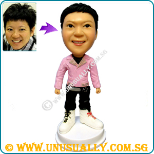 Custom 3D Caricature Sporty Casual Attire Unisex Figurine